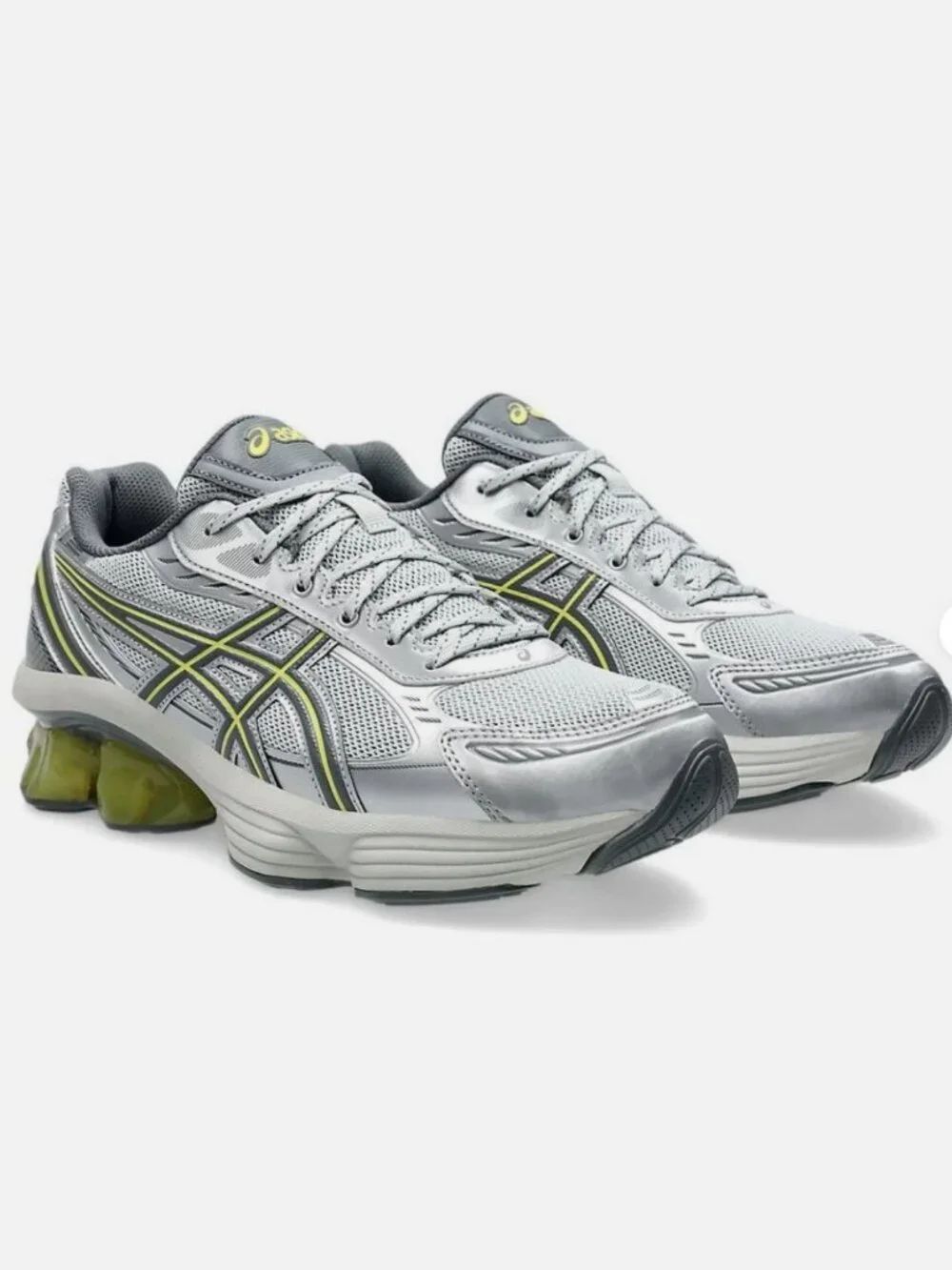 Size 11.5 US MENS - Asics Gel Kinetic Fluent Glacier Grey Lime 1203A591-020